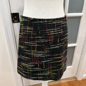 Trina Turk Skirt black with rainbow stitching